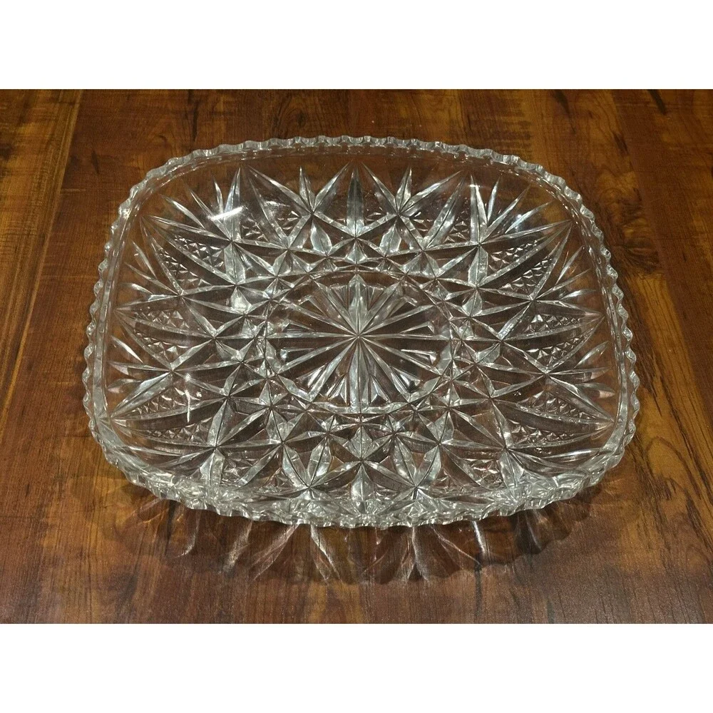 Vintage Hoya Crystal GS220 Cordial Glass - 2 x Heavy Thick Cut Bowl Collection